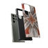 Silver Feather Compass - Impact Resistant Phone Case